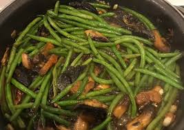 Haricot vert sauté aux champignons bio